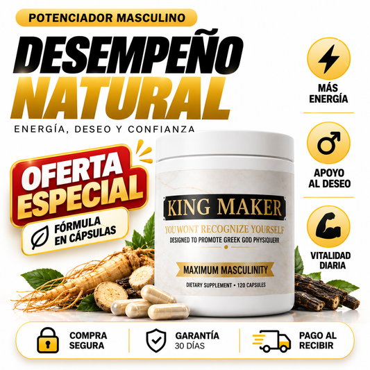 King Maker: Vitalidad y Confianza Masculina
