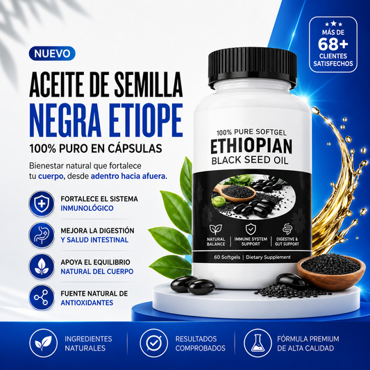 Ethiopian Black Seed Oil Premium - Bienestar Desde el Interior